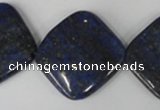 CNL527 15.5 inches 25*25mm diamond natural lapis lazuli gemstone beads