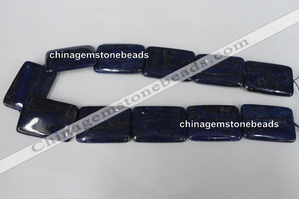 CNL538 15.5 inches 25*35mm rectangle natural lapis lazuli gemstone beads