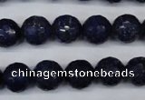 CNL604 15.5 inches 12mm faceted round natural lapis lazuli gemstone beads