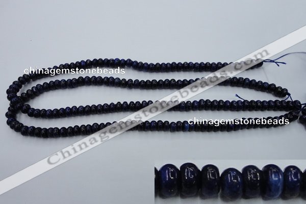 CNL610 15.5 inches 3*6mm rondelle natural lapis lazuli gemstone beads
