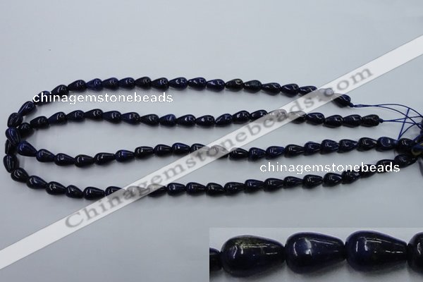 CNL615 15.5 inches 6*10mm teardrop natural lapis lazuli gemstone beads