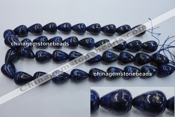 CNL619 15.5 inches 15*20mm teardrop natural lapis lazuli gemstone beads