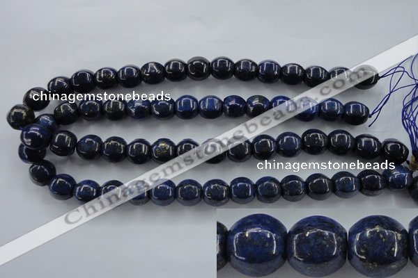 CNL636 15.5 inches 13*14mm pumpkin natural lapis lazuli beads