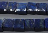 CNL645 15.5 inches 12*12mm cube natural lapis lazuli beads