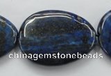 CNL655 15.5 inches 25*35mm flat teardrop natural lapis lazuli beads