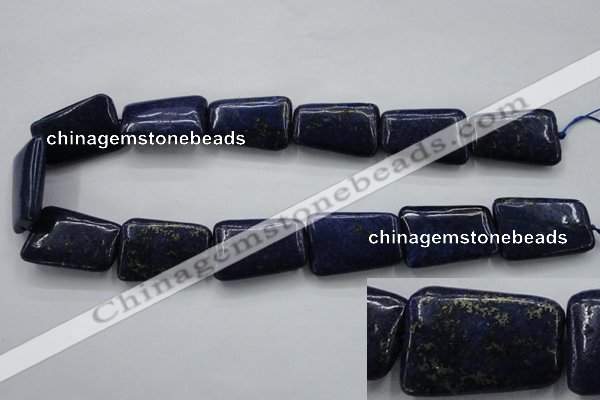 CNL675 15.5 inches 20*30mm trapezoid natural lapis lazuli beads