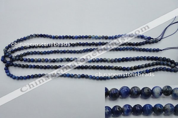 CNL711 15.5 inches 4mm round natural lapis lazuli gemstone beads