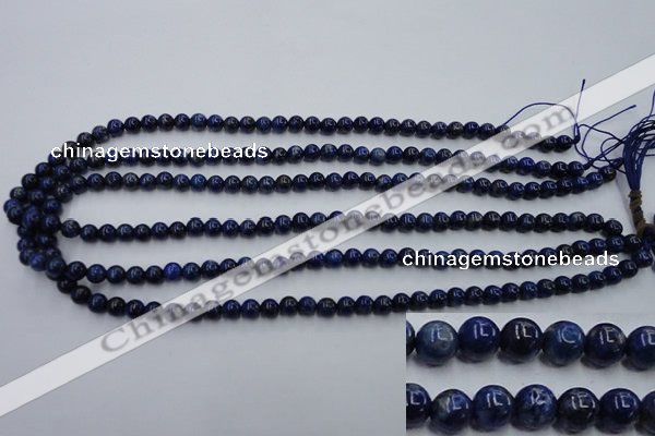 CNL713 15.5 inches 6mm round natural lapis lazuli gemstone beads