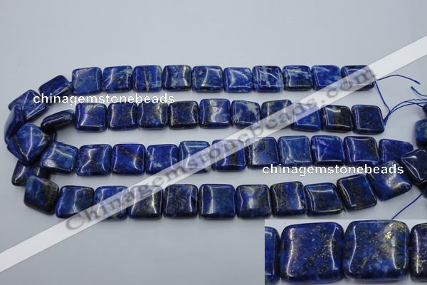 CNL770 15.5 inches 16*16mm square natural lapis lazuli gemstone beads