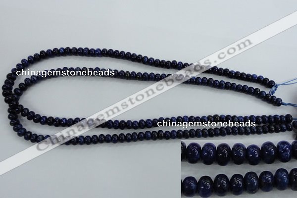 CNL861 15.5 inches 4*6mm rondelle natural lapis lazuli gemstone beads