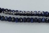 CNL871 15.5 inches 4*6mm faceted rondelle natural lapis lazuli beads
