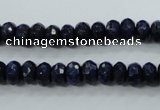 CNL872 15.5 inches 5*8mm faceted rondelle natural lapis lazuli beads