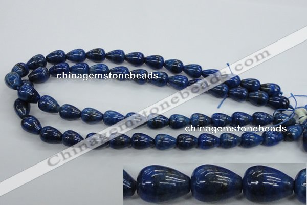 CNL901 15.5 inches 10*14mm teardrop natural lapis lazuli gemstone beads