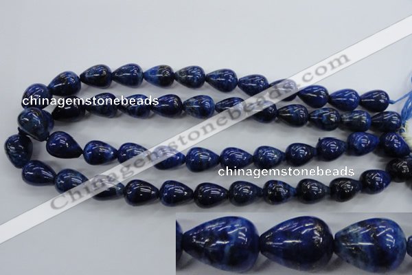 CNL902 15.5 inches 12*16mm teardrop natural lapis lazuli gemstone beads