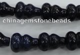 CNL916 15.5 inches 12*16mm calabash natural lapis lazuli beads