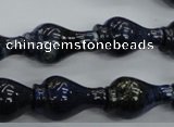 CNL918 15.5 inches 13*22mm vase-shaped natural lapis lazuli beads