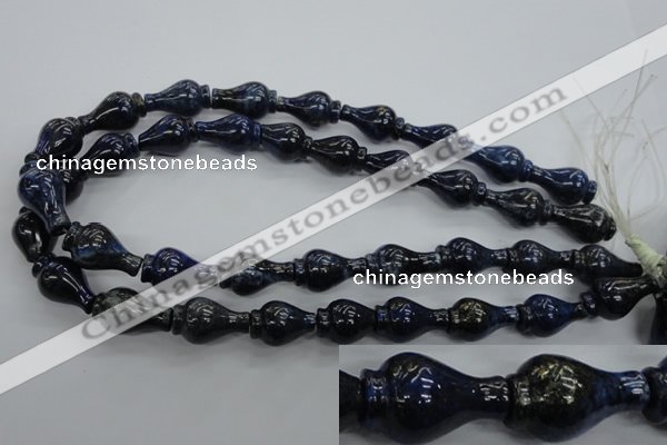 CNL918 15.5 inches 13*22mm vase-shaped natural lapis lazuli beads