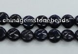 CNL922 15.5 inches 8mm flat round natural lapis lazuli gemstone beads