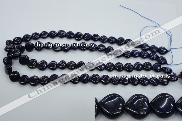 CNL932 15.5 inches 12*12mm heart natural lapis lazuli gemstone beads