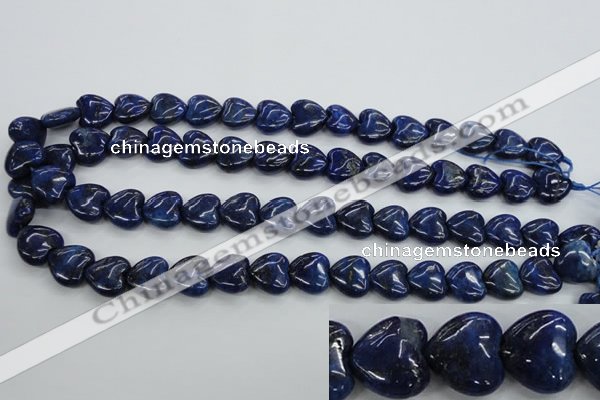 CNL934 15.5 inches 15*15mm heart natural lapis lazuli gemstone beads