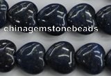 CNL935 15.5 inches 16*16mm heart natural lapis lazuli gemstone beads