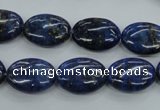 CNL942 15.5 inches 12*16mm oval natural lapis lazuli gemstone beads