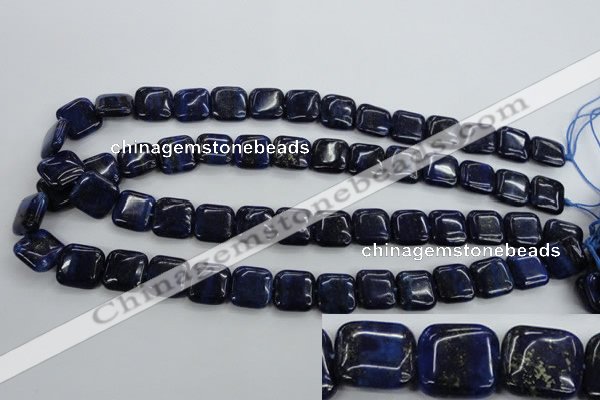 CNL963 15.5 inches 14*14mm square natural lapis lazuli gemstone beads