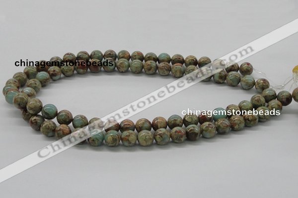 CNS02 16 inches 10mm round natural serpentine jasper beads wholesale