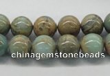 CNS03 16 inches 12mm round natural serpentine jasper beads wholesale