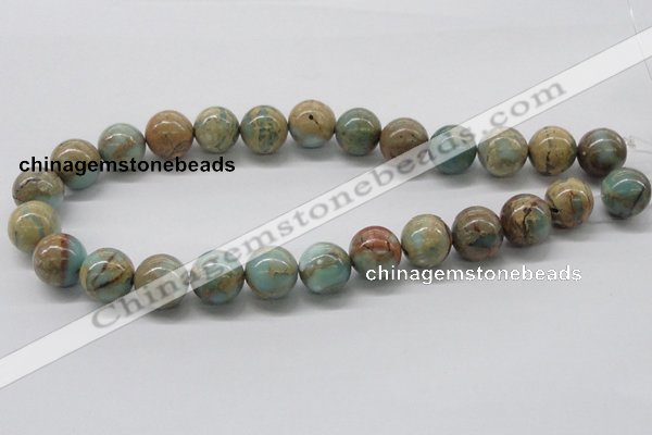 CNS04 16 inches 16mm round natural serpentine jasper beads wholesale