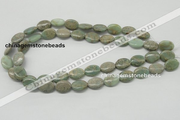 CNS12 16 inches 13*18mm oval natural serpentine jasper beads