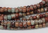 CNS128 15.5 inches 4*6mm rondelle natural serpentine jasper beads