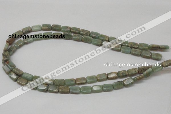 CNS18 16 inches 8*12mm rectangle natural serpentine jasper beads