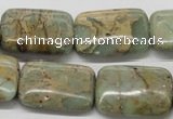 CNS20 16 inches 18*25mm rectangle natural serpentine jasper beads