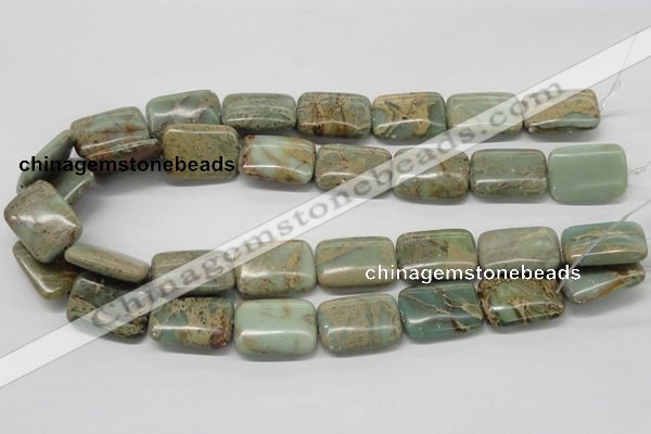 CNS20 16 inches 18*25mm rectangle natural serpentine jasper beads