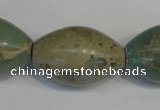 CNS208 15.5 inches 20*30mm rice natural serpentine jasper beads