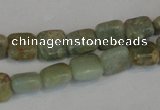 CNS212 15.5 inches 6*6mm square natural serpentine jasper beads