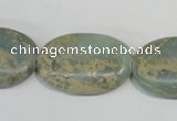 CNS243 15.5 inches 20*30mm oval natural serpentine jasper beads