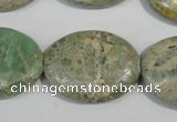 CNS244 15.5 inches 22*30mm oval natural serpentine jasper beads