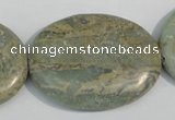 CNS246 15.5 inches 30*40mm oval natural serpentine jasper beads