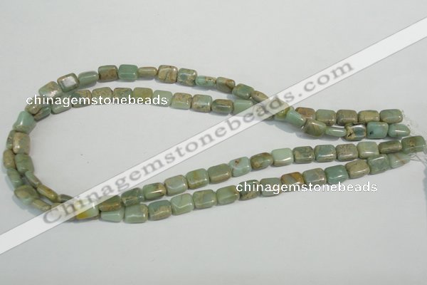 CNS254 15.5 inches 8*10mm rectangle natural serpentine jasper beads