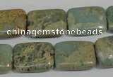 CNS256 15.5 inches 15*20mm rectangle natural serpentine jasper beads