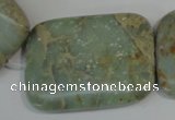 CNS258 15.5 inches 30*40mm rectangle natural serpentine jasper beads