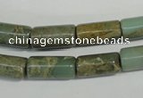 CNS275 15.5 inches 8*16mm tube natural serpentine jasper beads