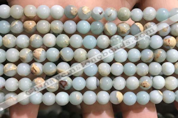 CNS301 15.5 inches 6mm round natural serpentine jasper beads