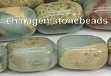 CNS311 15.5 inches 10*14mm drum serpentine jasper beads