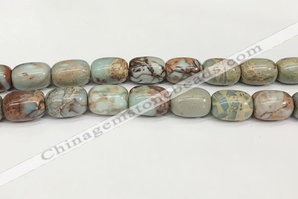 CNS313 15.5 inches 13*18mm drum serpentine jasper beads