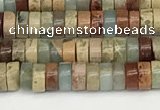 CNS318 15.5 inches 2.5*4mm heishi serpentine jasper beads