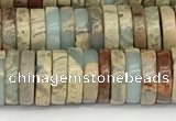 CNS320 15.5 inches 3*8mm heishi serpentine jasper beads