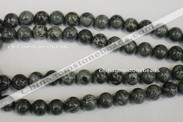 CNS404 15.5 inches 12mm round natural serpentine jasper beads